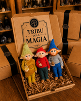 Tribe of Magic — Matheo · Yrvin · Compañero — pieza artística de un guardián, hecha a mano por Duendes del Uruguay.