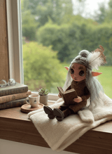 Canela - Pixie — handmade love and heart guardian art piece by Duendes del Uruguay, view 7
