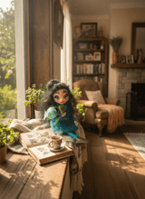 Dalia - Pixie — pieza artística de un guardián de la protección, hecha a mano por Duendes del Uruguay, vista 7.