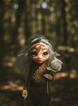 Tulipa - Pixie — handmade company and emotional support guardian art piece by Duendes del Uruguay, view 8