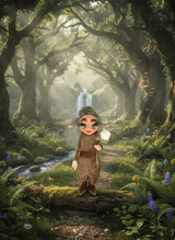 Tulipa - Pixie — handmade company and emotional support guardian art piece by Duendes del Uruguay, view 6