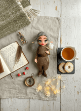 Tulipa - Pixie — handmade company and emotional support guardian art piece by Duendes del Uruguay, view 4