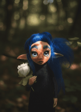 Violeta - Pixie — handmade protection guardian art piece by Duendes del Uruguay, view 8