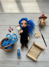 Violeta - Pixie — handmade protection guardian art piece by Duendes del Uruguay, view 7