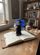 Violeta - Pixie — handmade protection guardian art piece by Duendes del Uruguay, view 2