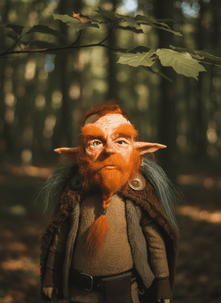 Harald, a handmade protection guardian art piece by Duendes del Uruguay