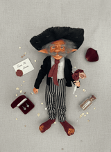 Miguel — handmade love and heart guardian art piece by Duendes del Uruguay, view 5