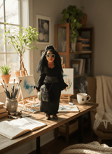 Rachel — handmade wisdom guardian art piece by Duendes del Uruguay, view 6