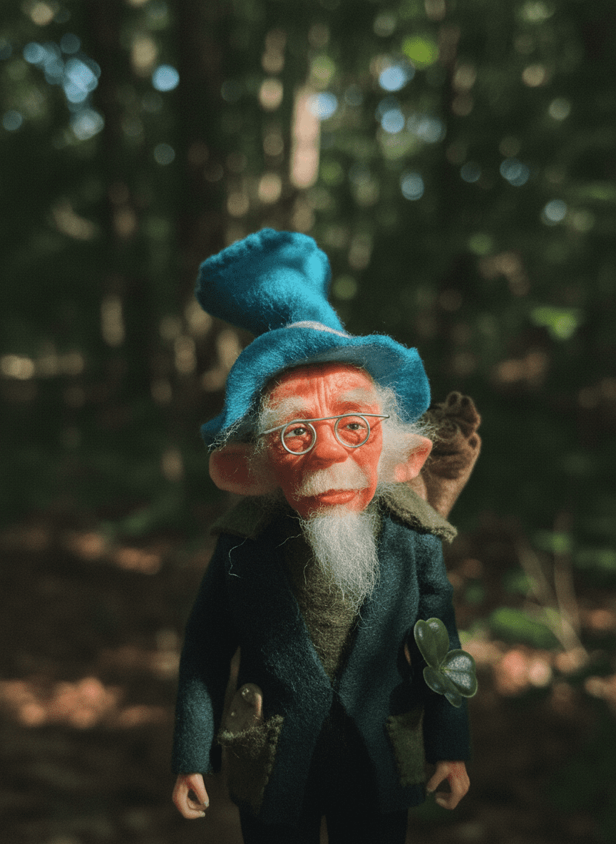 Aidan, a handmade protection guardian art piece by Duendes del Uruguay