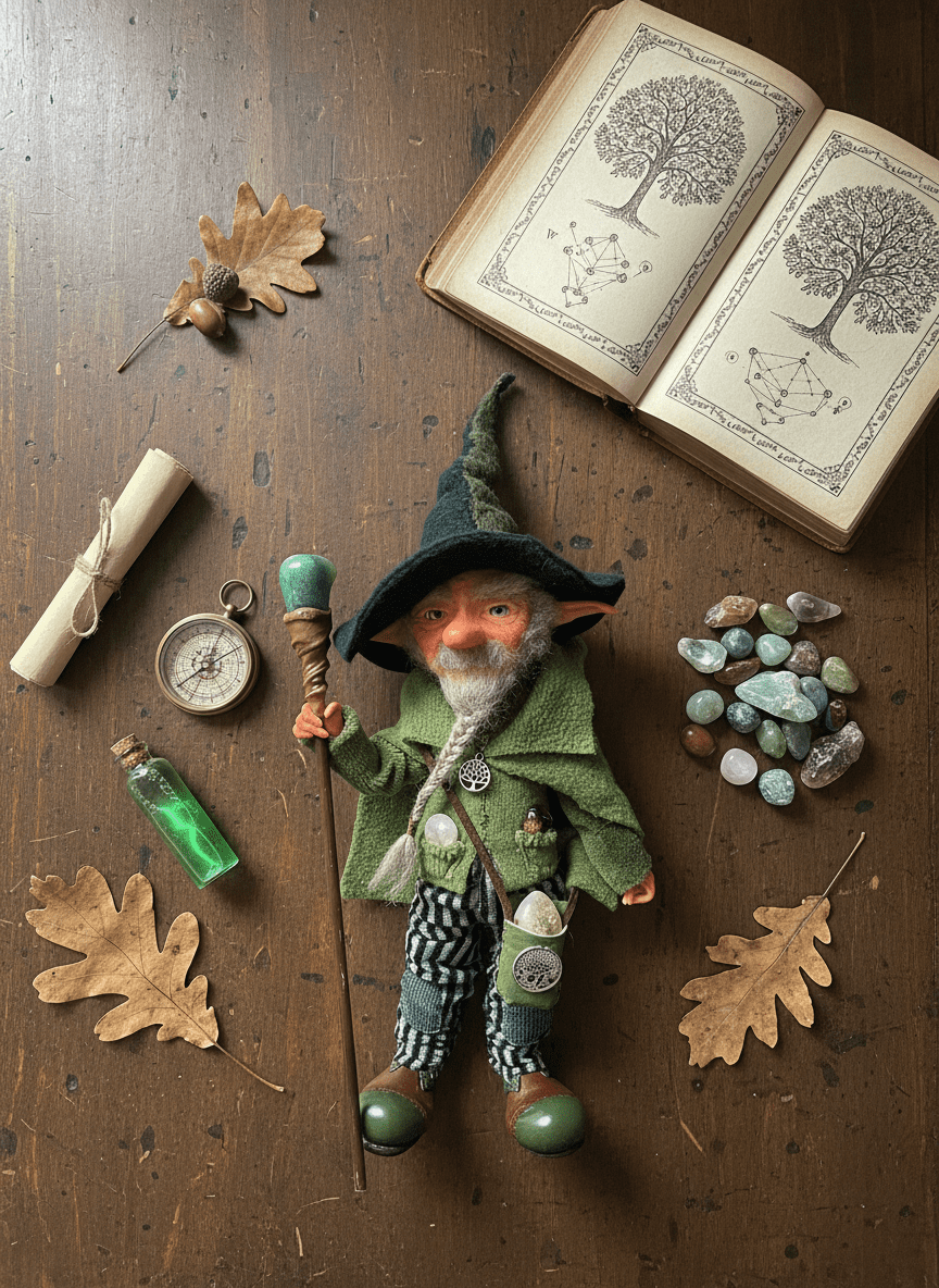 Dante — handmade health and healing guardian art piece by Duendes del Uruguay, view 8