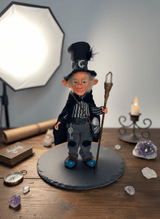 Renato — handmade abundance and money guardian art piece by Duendes del Uruguay, view 7