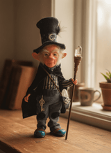 Renato — handmade abundance and money guardian art piece by Duendes del Uruguay, view 3