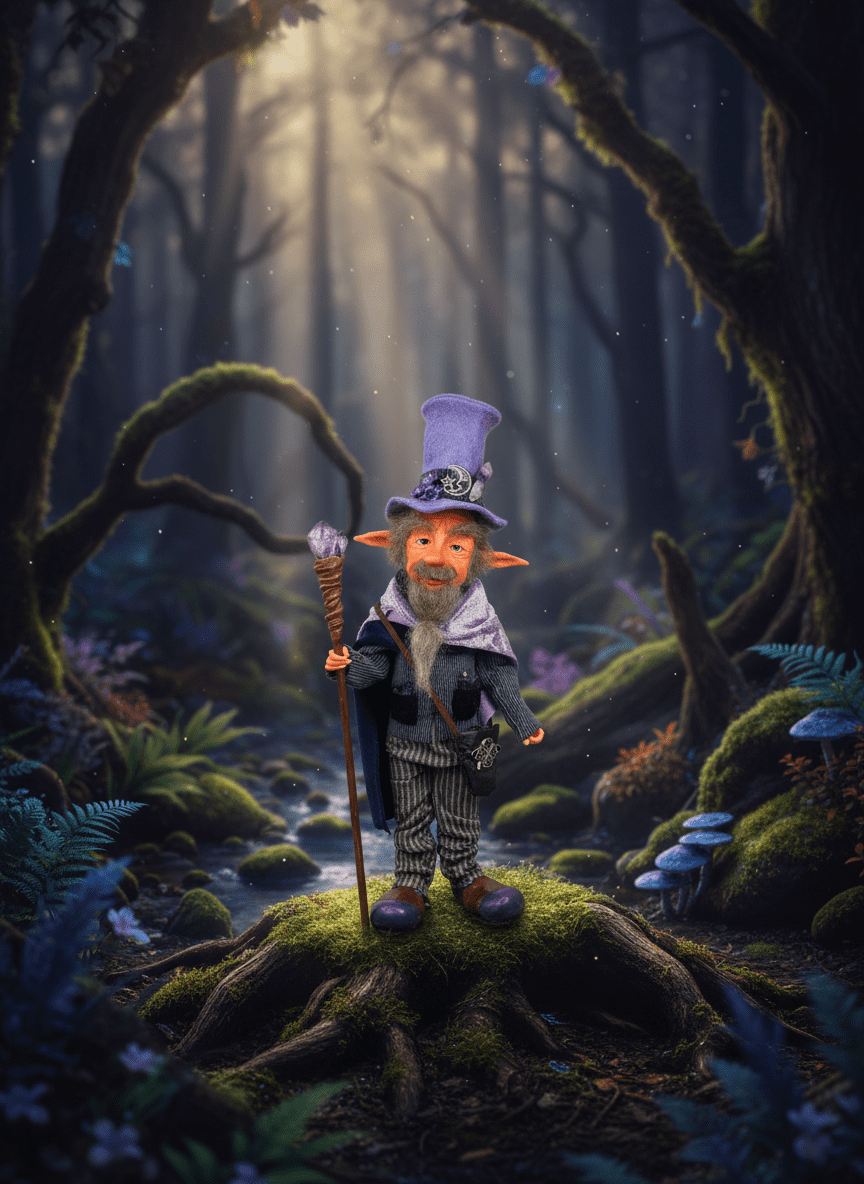 Valentín — handmade path-opener guardian art piece by Duendes del Uruguay, view 7