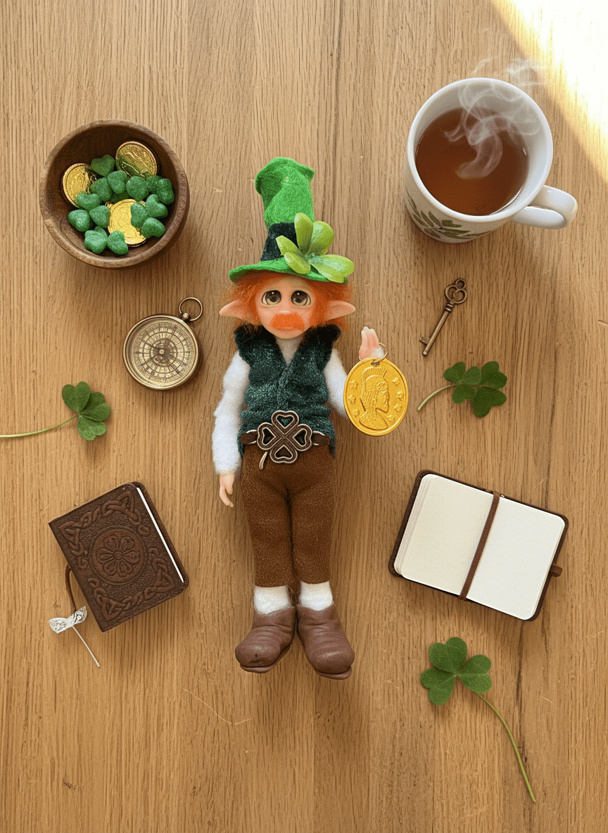 Leprechaun — handmade luck guardian art piece by Duendes del Uruguay, view 5