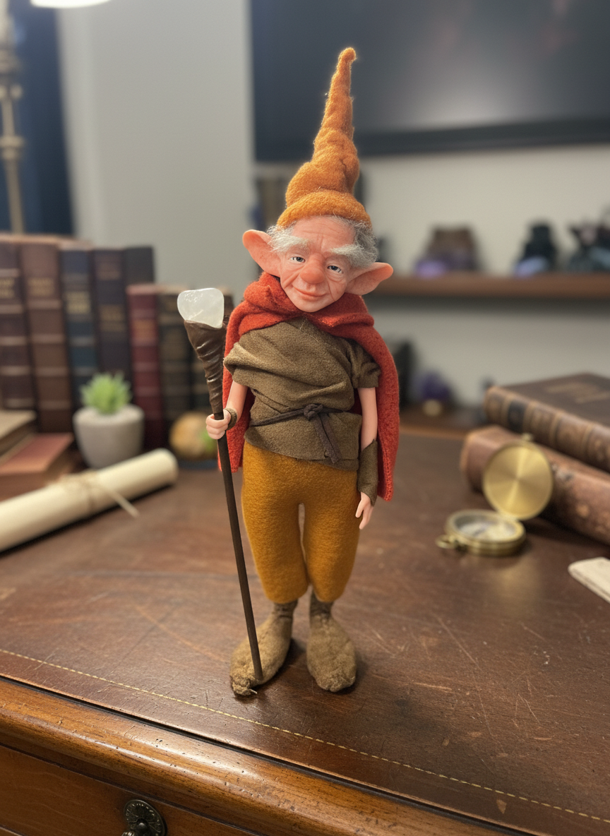 Alden - Mid-Size — handmade love and heart guardian art piece by Duendes del Uruguay, view 7