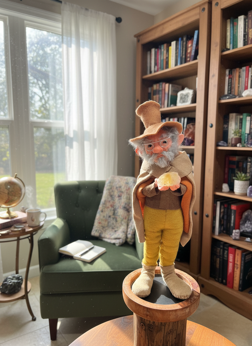 Theron - Mid-Size — handmade abundance and money guardian art piece by Duendes del Uruguay, view 6