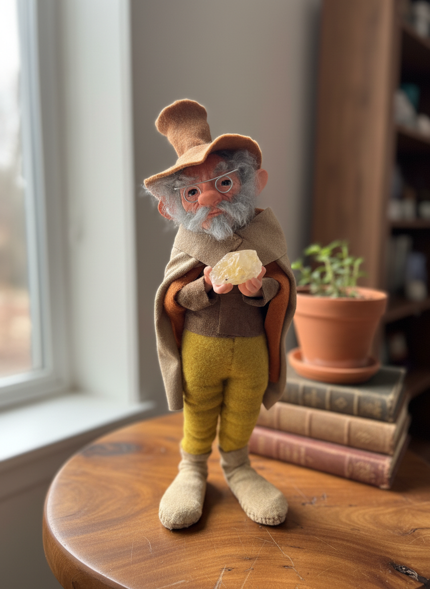 Theron - Mid-Size — handmade abundance and money guardian art piece by Duendes del Uruguay, view 7