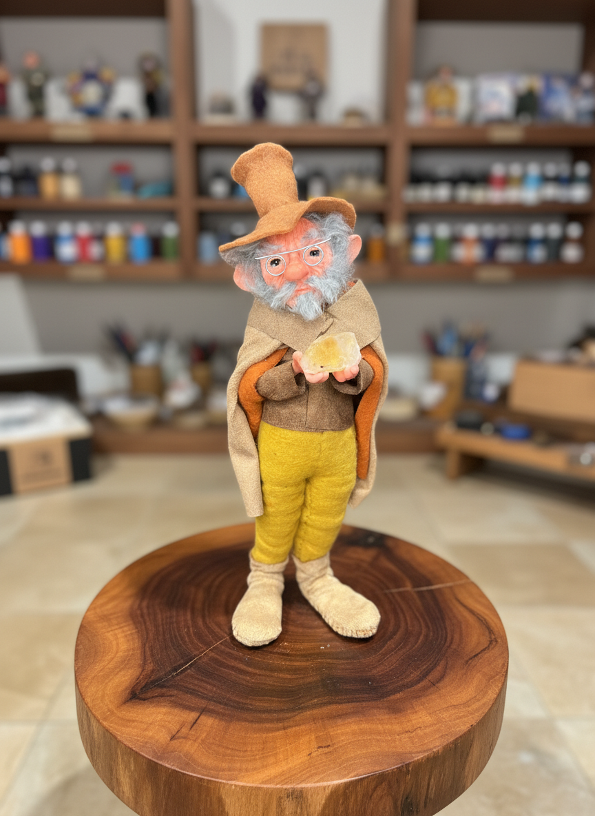 Theron - Mid-Size — handmade abundance and money guardian art piece by Duendes del Uruguay, view 2