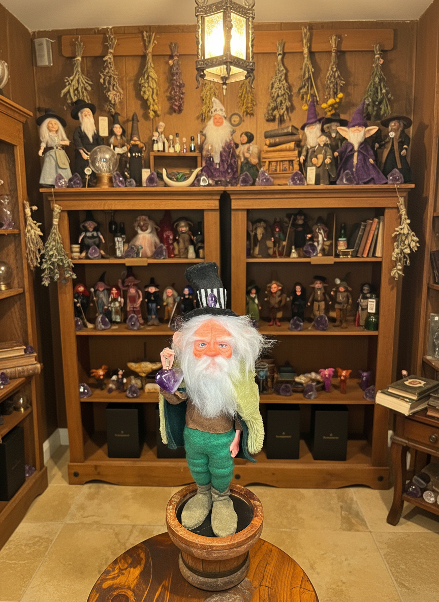 Aldwyn - Mid-Size — handmade love and heart guardian art piece by Duendes del Uruguay, view 9