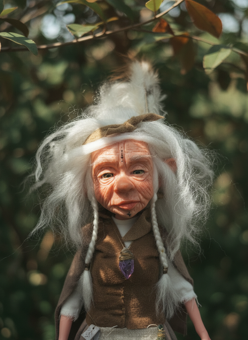 Brígida - Fairy, a handmade protection guardian art piece by Duendes del Uruguay