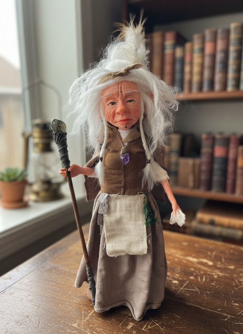 Brígida - Fairy — handmade protection guardian art piece by Duendes del Uruguay, view 2