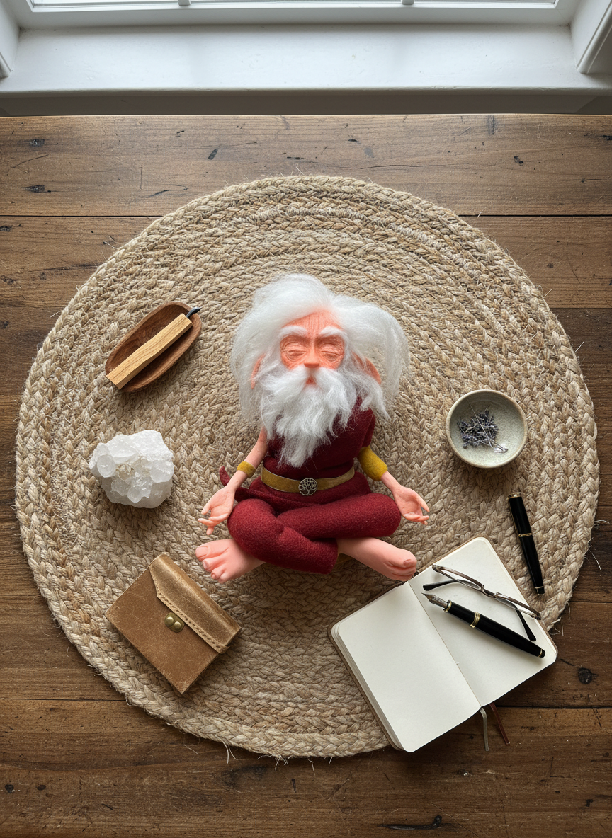 Bodhi - Mid-Size — handmade spirituality guardian art piece by Duendes del Uruguay, view 7