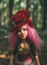 Valentina - Fairy — handmade love and heart guardian art piece by Duendes del Uruguay, view 5