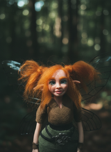 Fiora - Fairy — handmade love and heart guardian art piece by Duendes del Uruguay, view 2