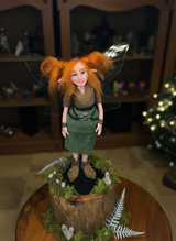 Fiora - Fairy — handmade love and heart guardian art piece by Duendes del Uruguay, view 10