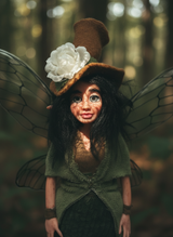 Elara - Fairy, a handmade anxiety and mental health guardian art piece by Duendes del Uruguay