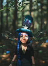 Celestia - Fairy, a handmade spirituality guardian art piece by Duendes del Uruguay