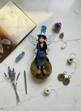 Celestia - Fairy — handmade spirituality guardian art piece by Duendes del Uruguay, view 6