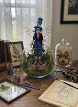 Celestia - Fairy — handmade spirituality guardian art piece by Duendes del Uruguay, view 5
