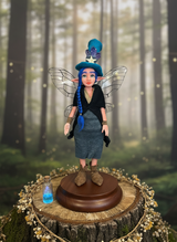 Celestia - Fairy — handmade spirituality guardian art piece by Duendes del Uruguay, view 8