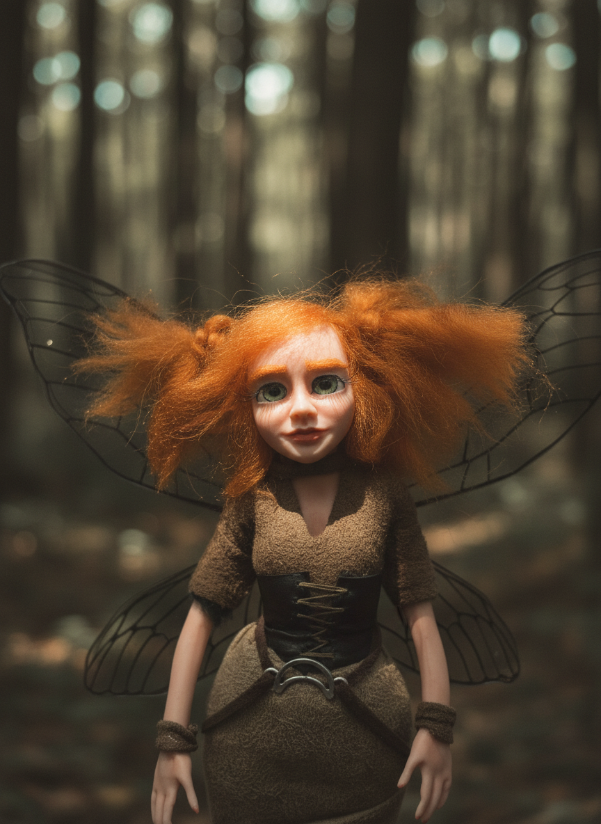 Lunara - Fairy — handmade spirituality guardian art piece by Duendes del Uruguay, view 5