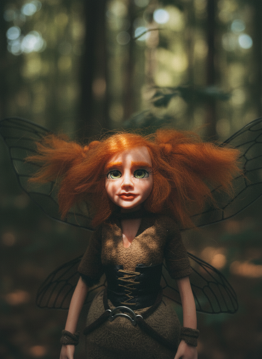 Lunara - Fairy — handmade spirituality guardian art piece by Duendes del Uruguay, view 8
