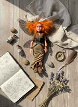 Lunara - Fairy — handmade spirituality guardian art piece by Duendes del Uruguay, view 7
