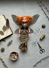 Lunara - Fairy — handmade spirituality guardian art piece by Duendes del Uruguay, view 3