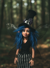 Morgwen - Fairy — handmade wisdom guardian art piece by Duendes del Uruguay, view 6