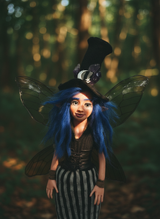 Morgwen - Fairy, a handmade wisdom guardian art piece by Duendes del Uruguay