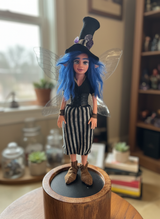 Morgwen - Fairy — handmade wisdom guardian art piece by Duendes del Uruguay, view 3