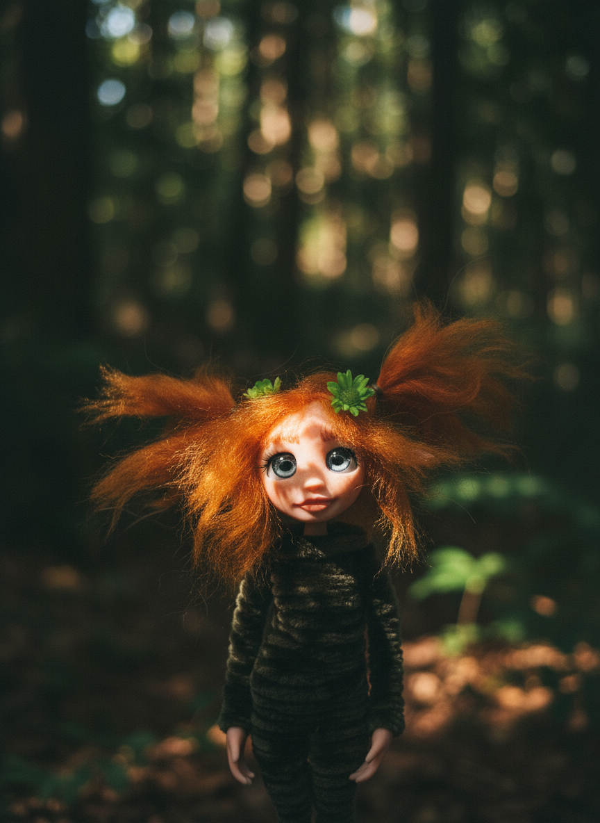 Zoé - Pixie — handmade luck guardian art piece by Duendes del Uruguay, view 8