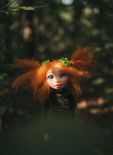 Zoé - Pixie — handmade luck guardian art piece by Duendes del Uruguay, view 7