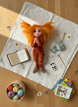 Cloe - Pixie — handmade wisdom guardian art piece by Duendes del Uruguay, view 7