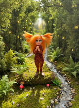 Cloe - Pixie — handmade wisdom guardian art piece by Duendes del Uruguay, view 3