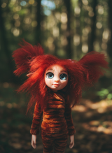 Rubí - Pixie — handmade spirituality guardian art piece by Duendes del Uruguay, view 4