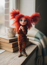 Rubí - Pixie — handmade spirituality guardian art piece by Duendes del Uruguay, view 8