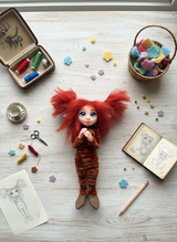 Rubí - Pixie — handmade spirituality guardian art piece by Duendes del Uruguay, view 9