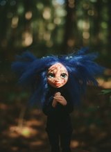 Indie - Pixie — handmade love and heart guardian art piece by Duendes del Uruguay, view 2