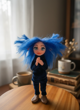 Indie - Pixie — handmade love and heart guardian art piece by Duendes del Uruguay, view 7